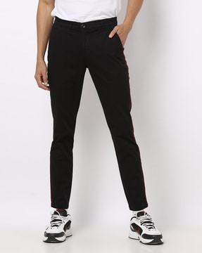 ladies black chinos