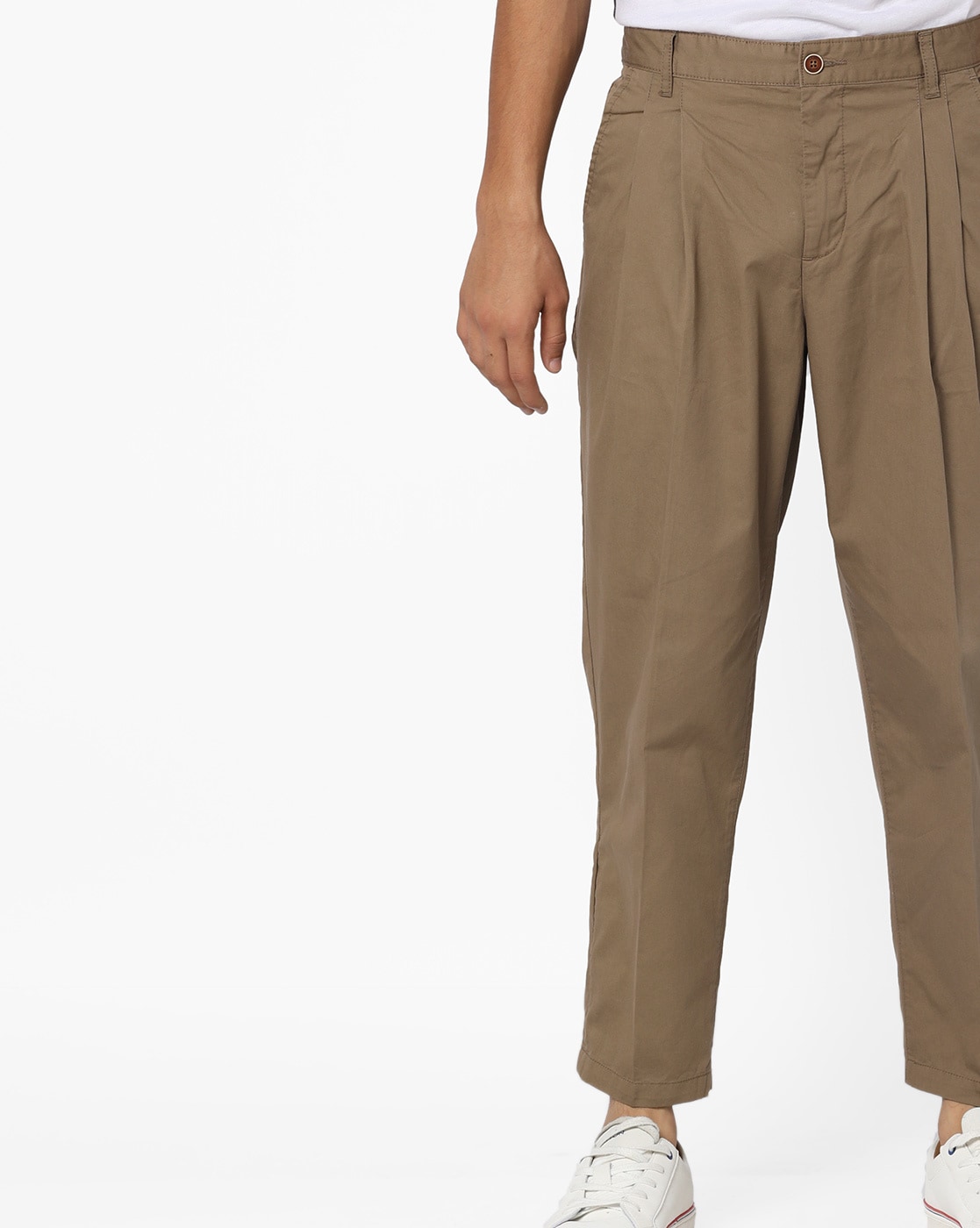 Buy Olive Green Trousers & Pants for Men by AJIO Online