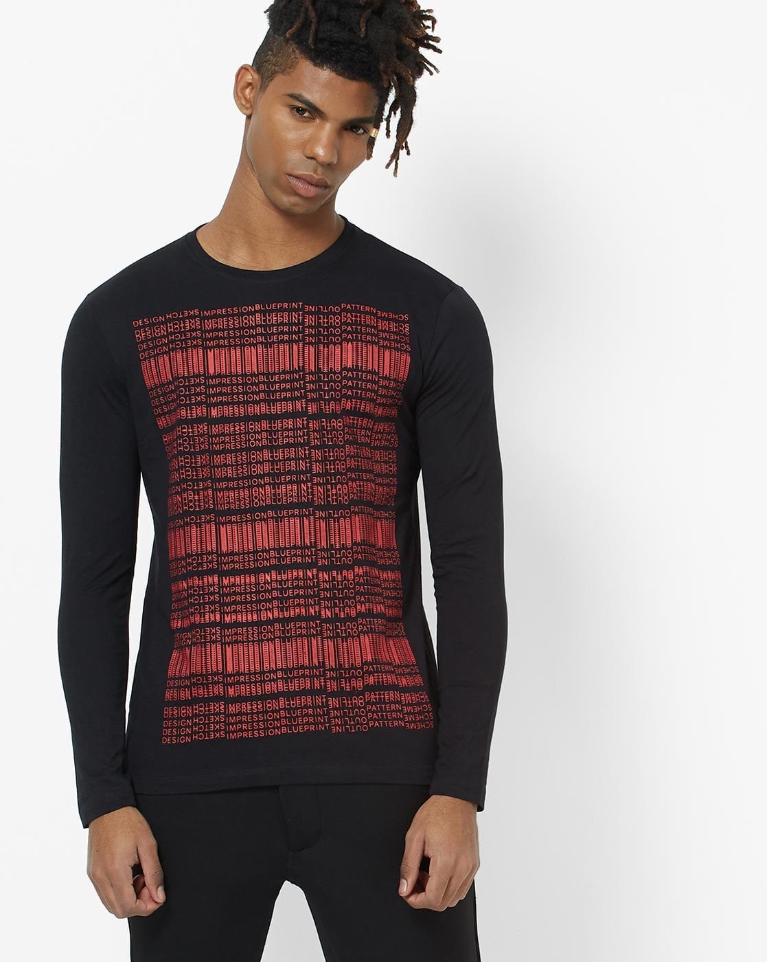 Buy Black Tshirts for Men by ELABORADO 