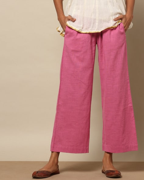 Textured Palazzos with Slip Pockets Price in India