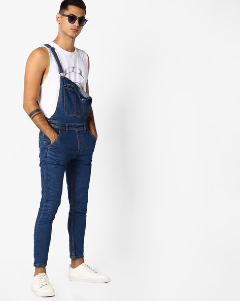 mens denim dungarees cheap