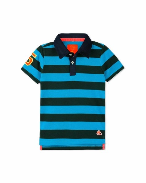 Cherry Crumble Striped Polo T-shirt