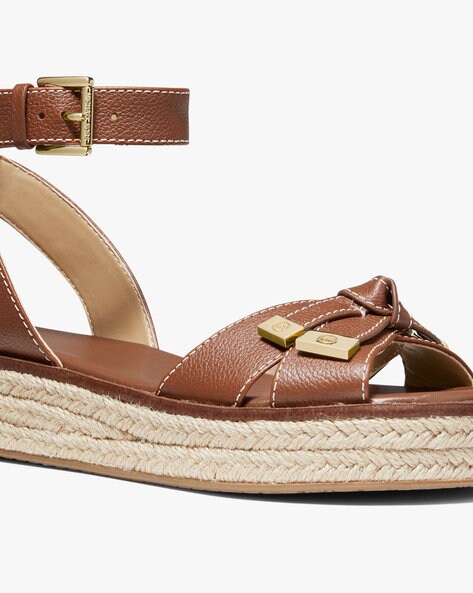 michael michael kors ripley pebbled leather espadrille sandal