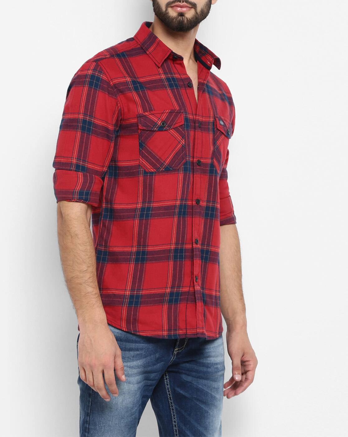Buy Red Shirts for Men by MUFTI Online 