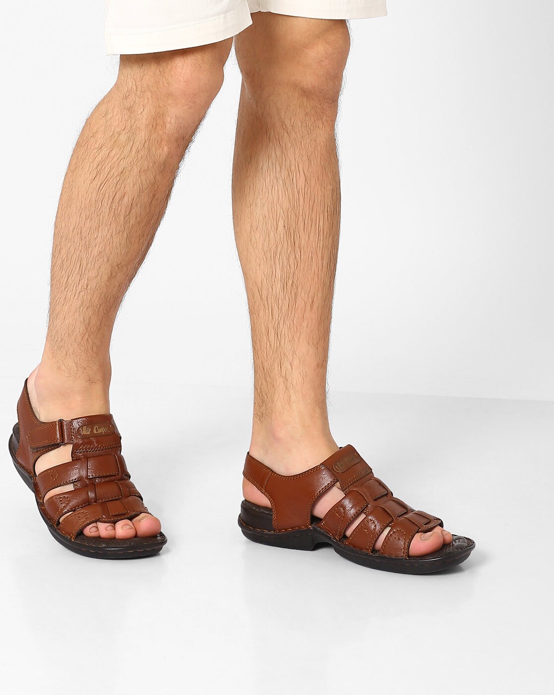 Buy Brown Sandals for Men by TEAKWOOD LEATHERS Online | Ajio.com