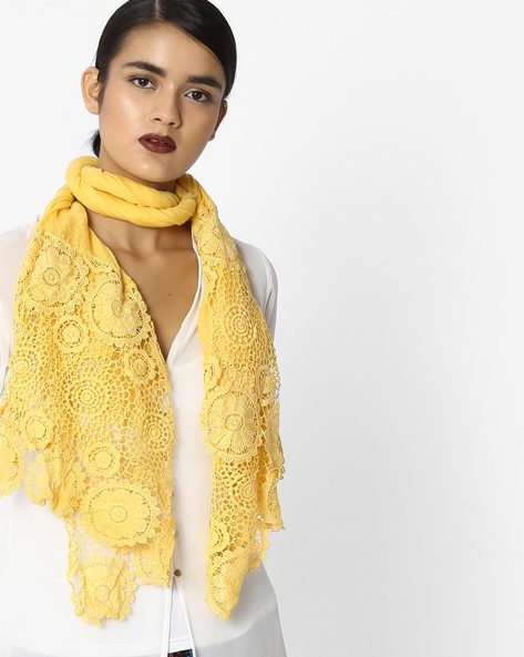 Scarf with Lace Border Price in India