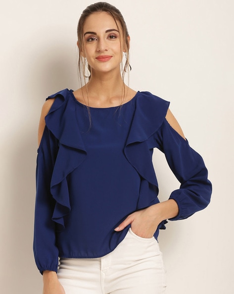 Buy Blue Tops for Women by HARPA Online