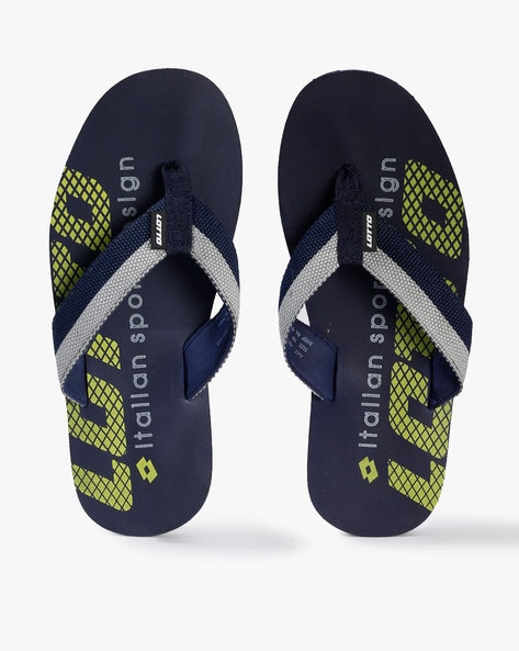 Lotto Textured Thong-Style Flip-Flops