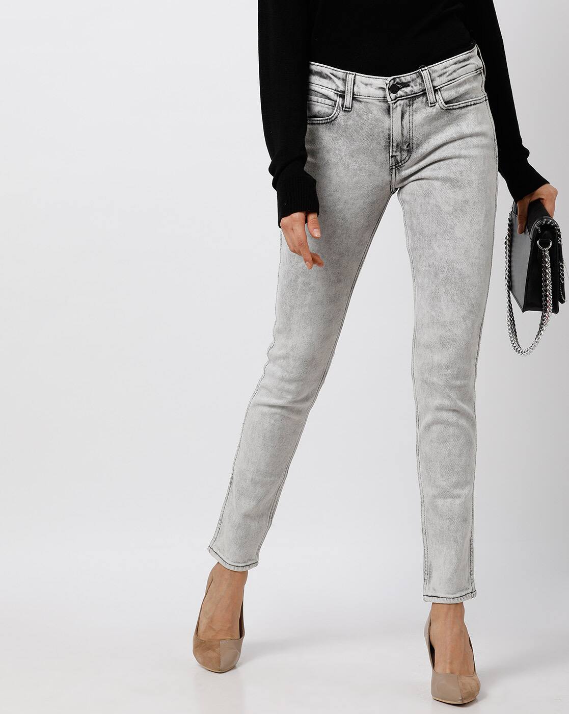 levi's 711 grey
