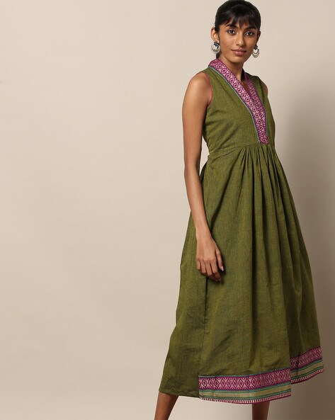 Buy idaLia Multicolor Printed Cotton Dress at Amazon.in