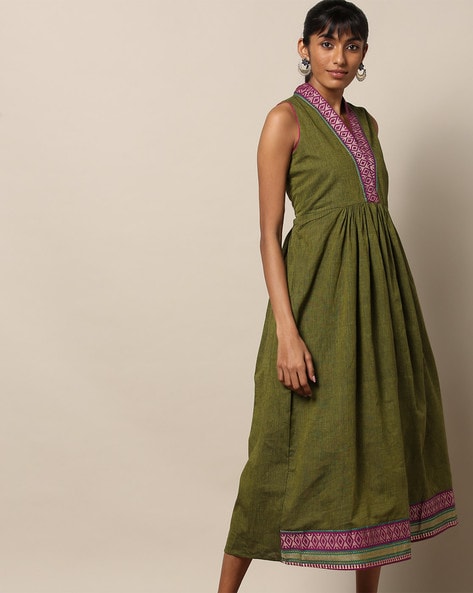 Designer Cotton Dresses for Women - Pure Narayanpet Cotton Maxi –  ekantastudio