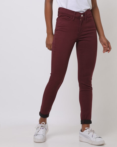 Buy Maroon Jeans & Jeggings for Women by LEVIS Online 