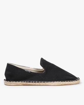 black slip on espadrilles