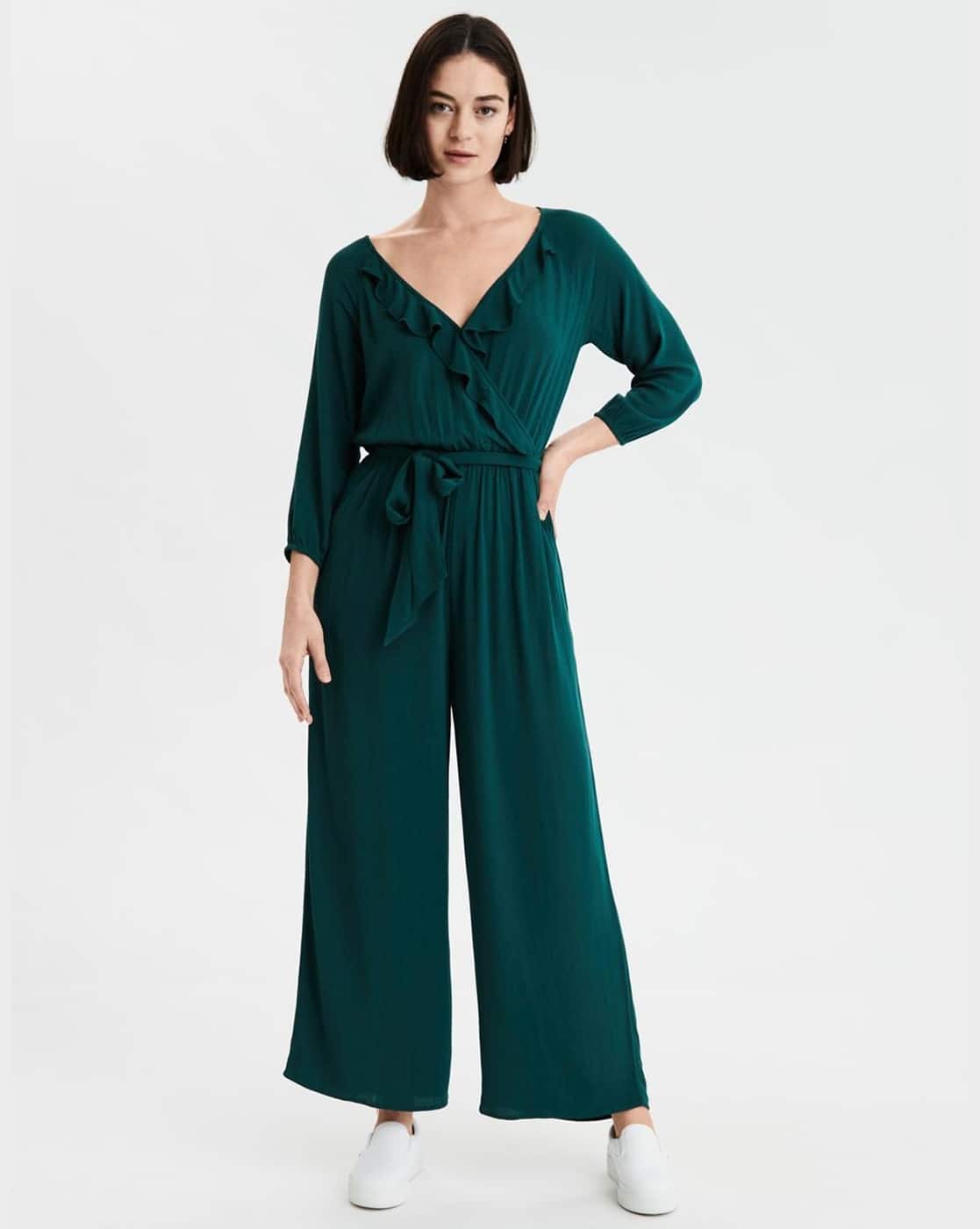 american eagle green jumpsuit