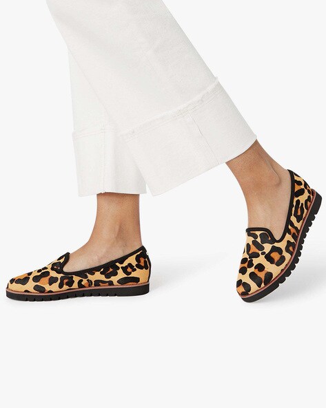 animal print slip ons