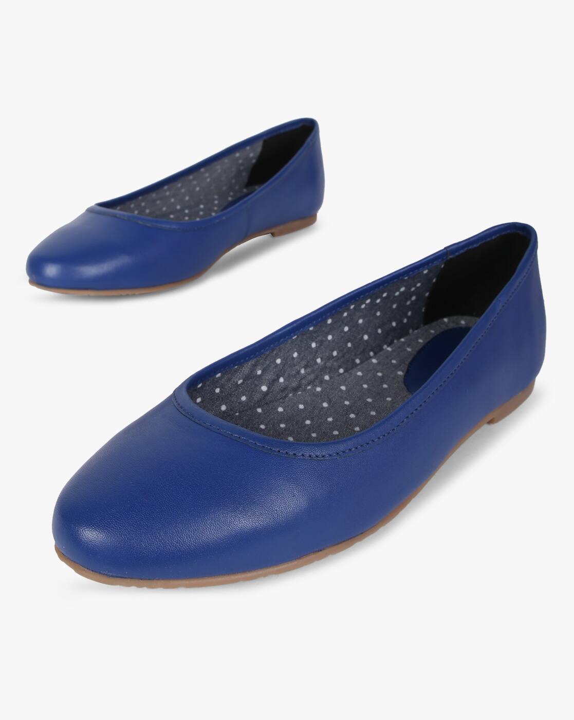 blue flat dress shoes