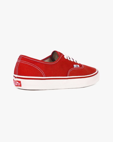 Vans authentic hotsell red outfit