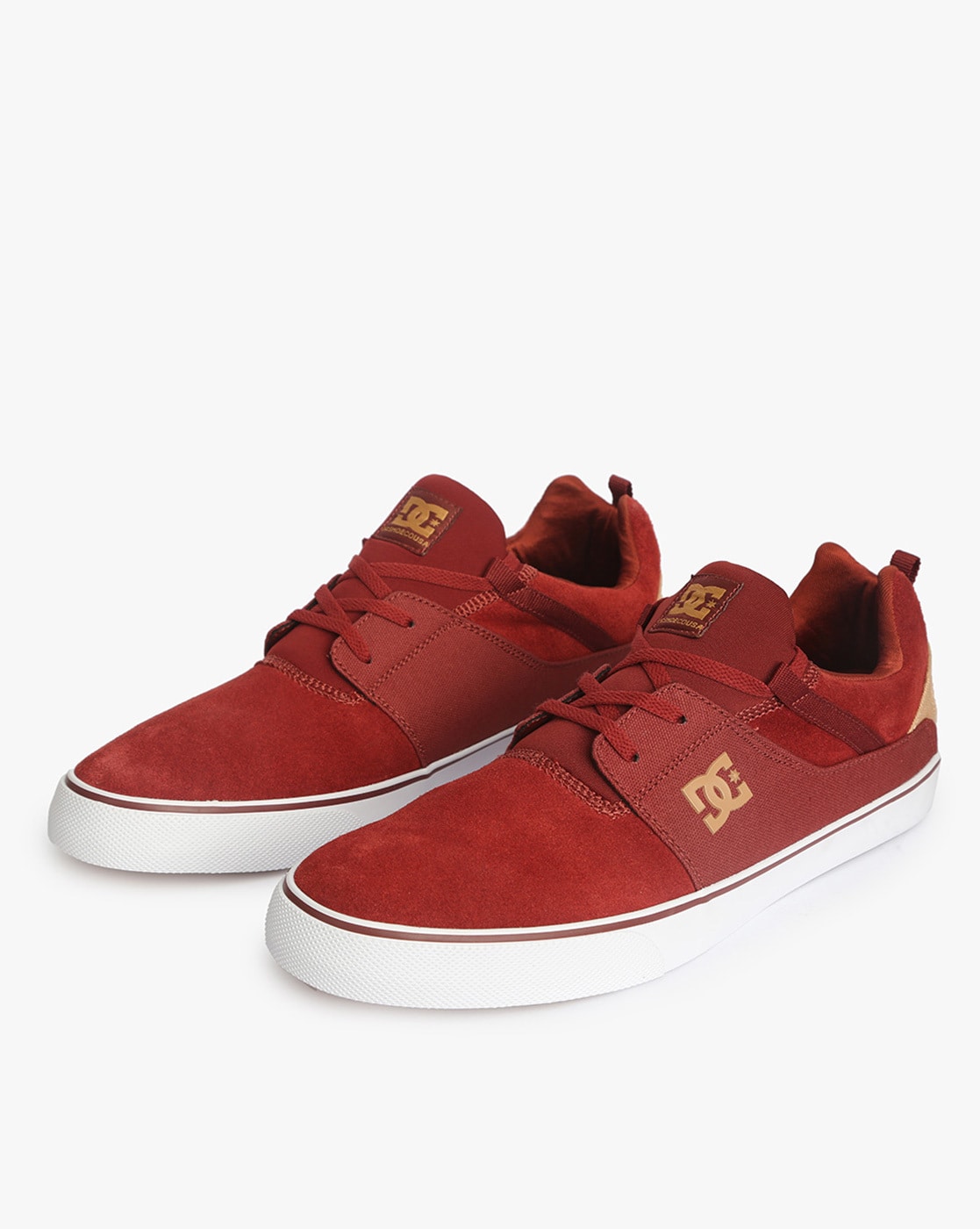 dc red sneakers