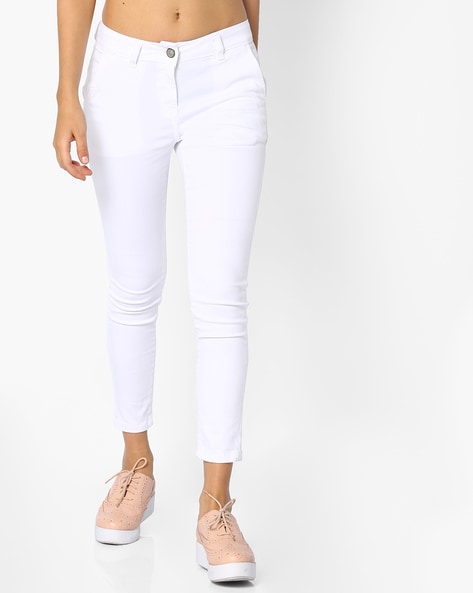 Editor High Waisted Twill Straight Ankle Pant | Express