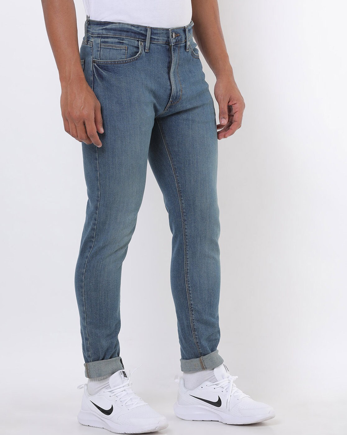 marks and spencer tapered jeans