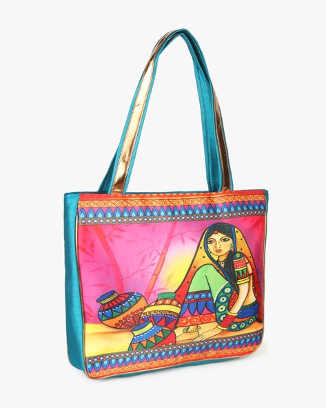 Priyaasi PU Leather Tribal Naari Digital Printed Tote Bag for Women's –  SaumyasStore