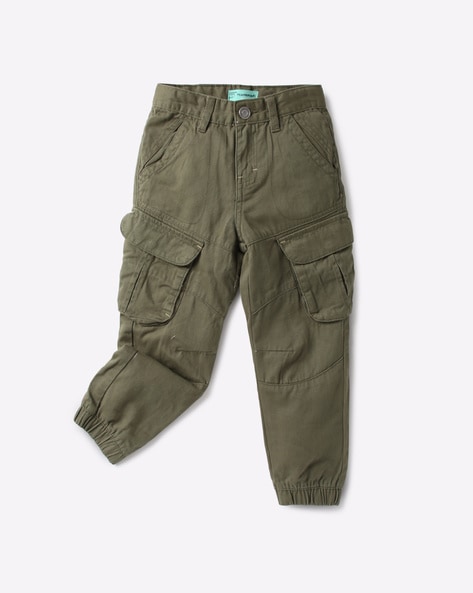 olive green cargo joggers
