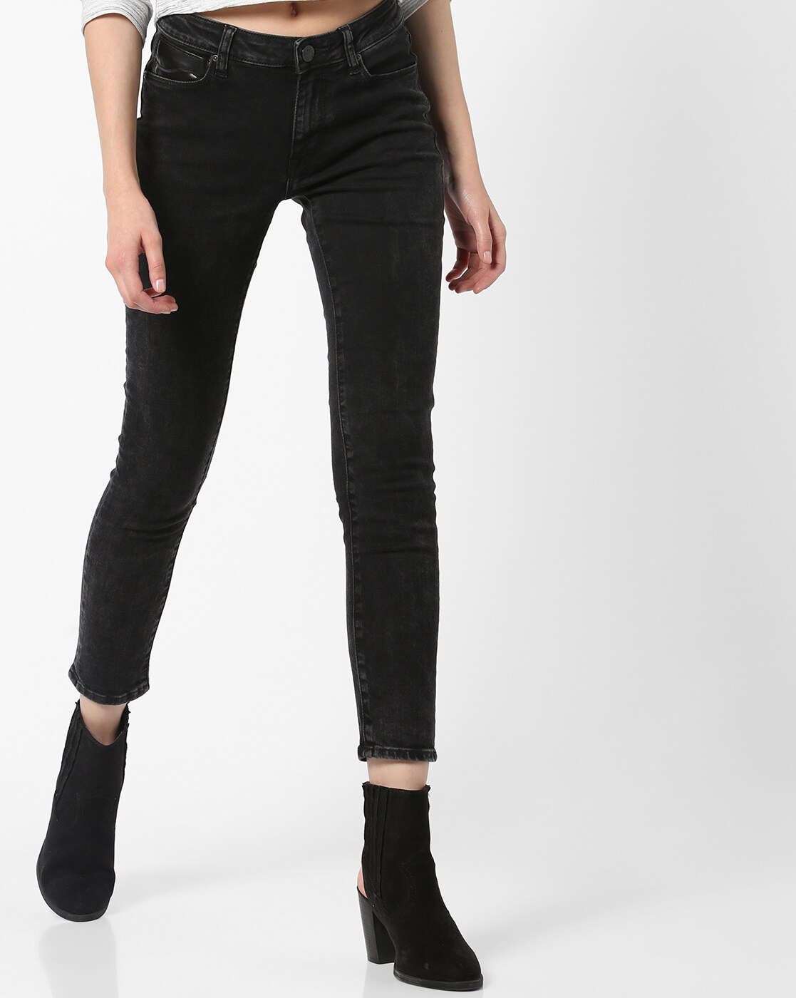 black jeans ankle length