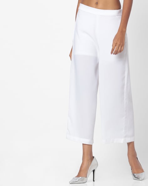 Mid-Rise Flat-Front Culottes Price in India