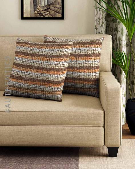 Buy Brown Cushions Pillows for Home Kitchen by DHROHAR Online