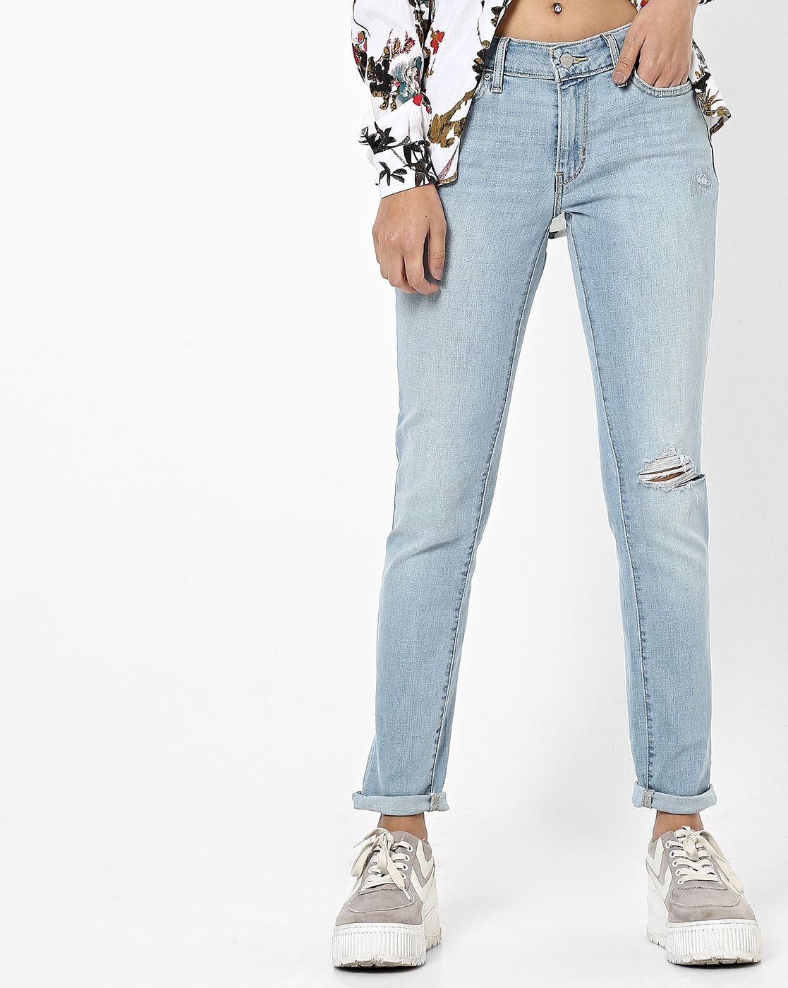 Buy Light Blue Jeans Jeggings For Women By Levis Online Ajio Com