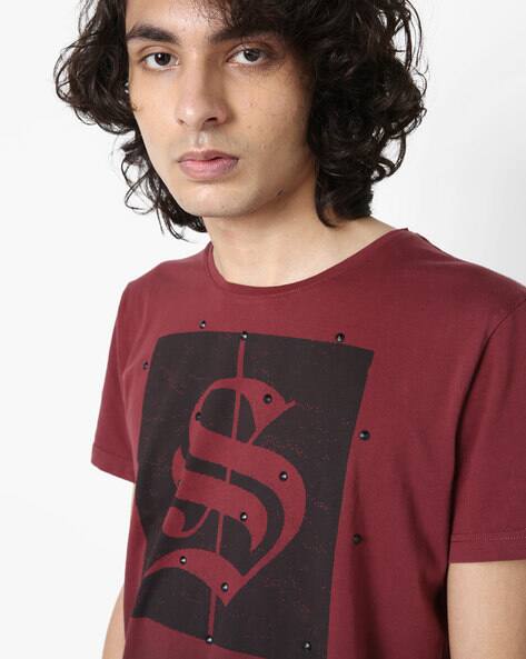 Buy Maroon Tshirts For Men By Rexstraut Jeans Online Ajio Com