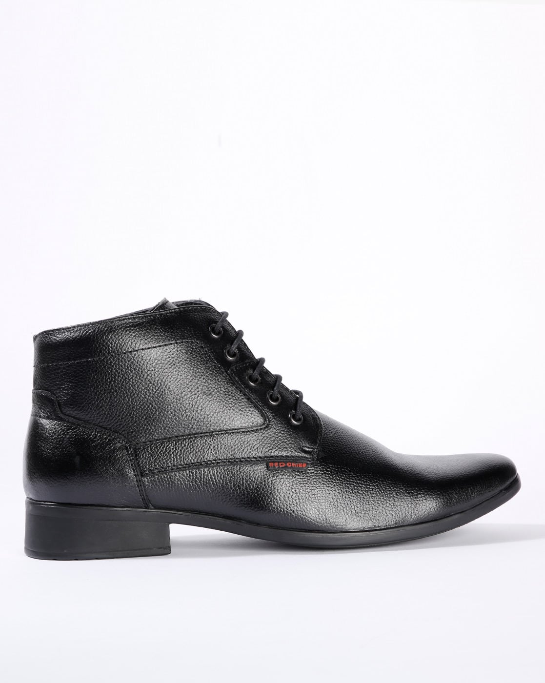 red chief black derby boots