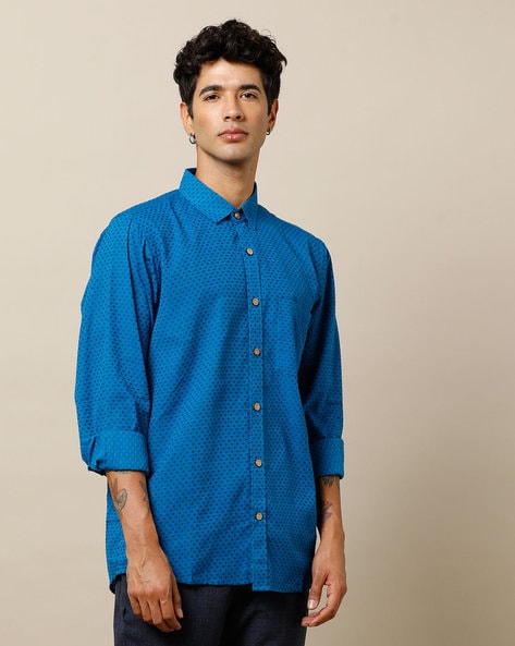 Buy Blue Shirts for Men by Indie Picks Online