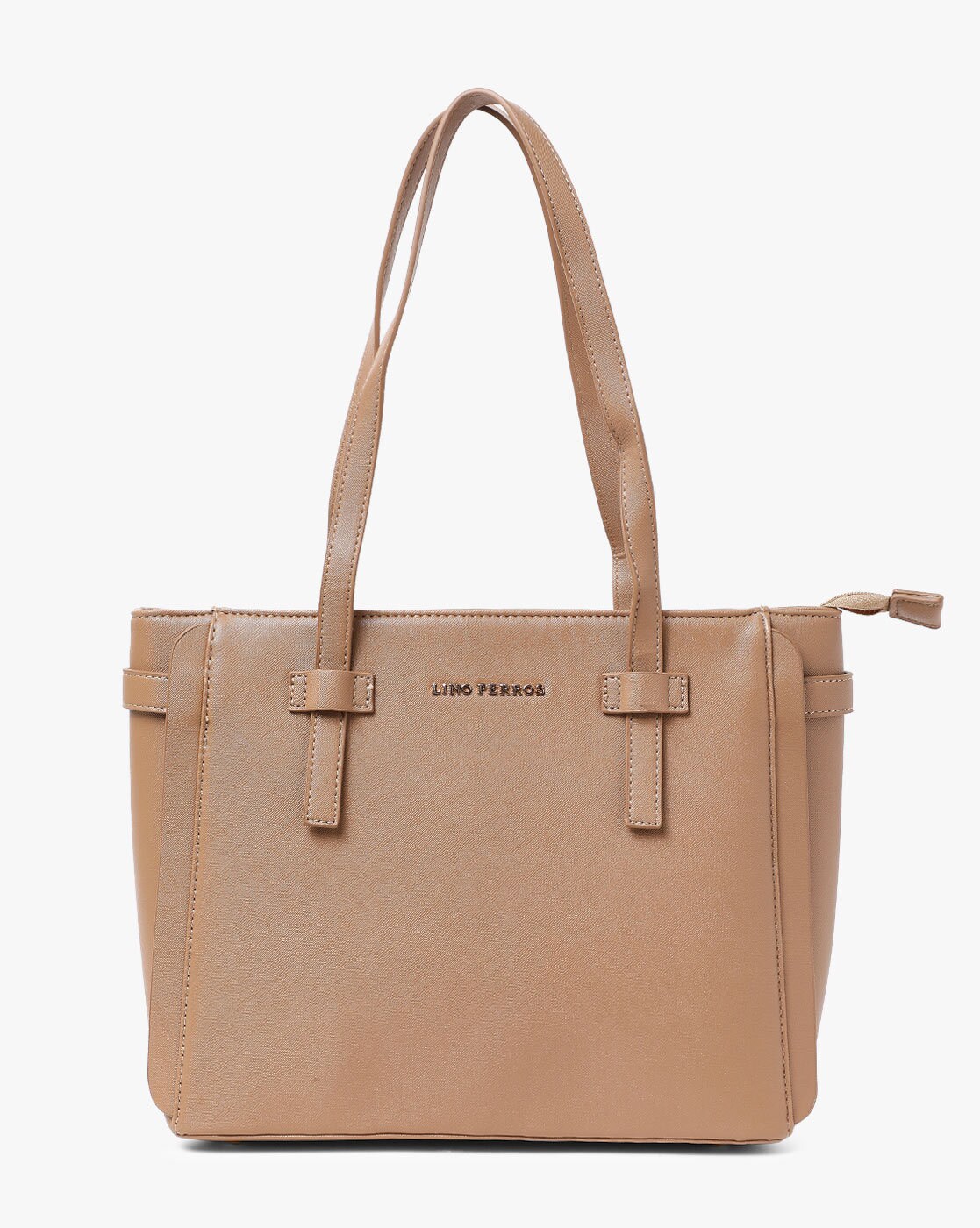 lino perros beige handbag