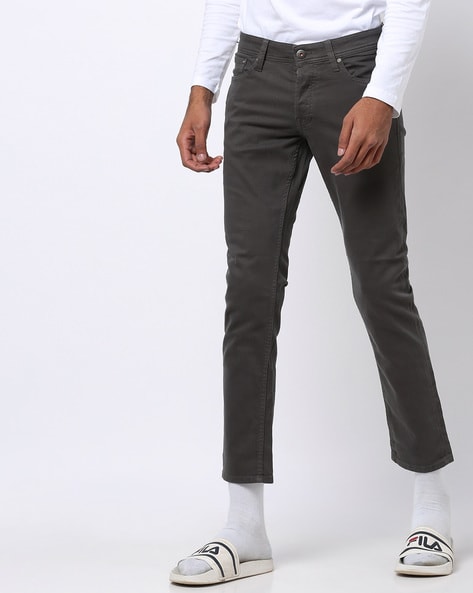 aanraken vonnis Op het randje Buy Grey Trousers & Pants for Men by Jack & Jones Online | Ajio.com