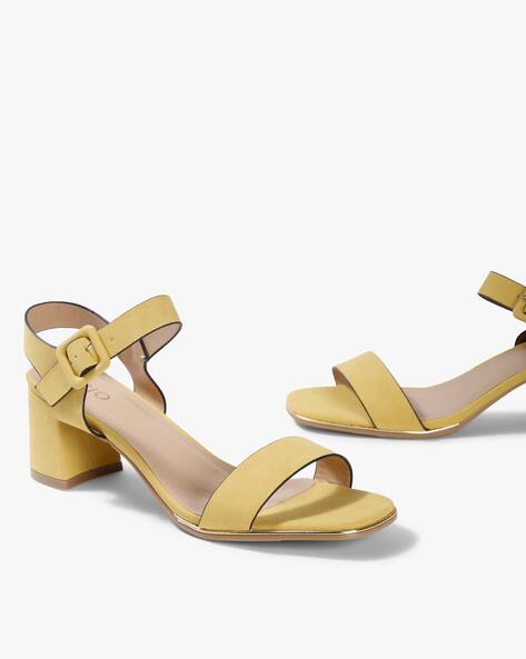yellow colour heels