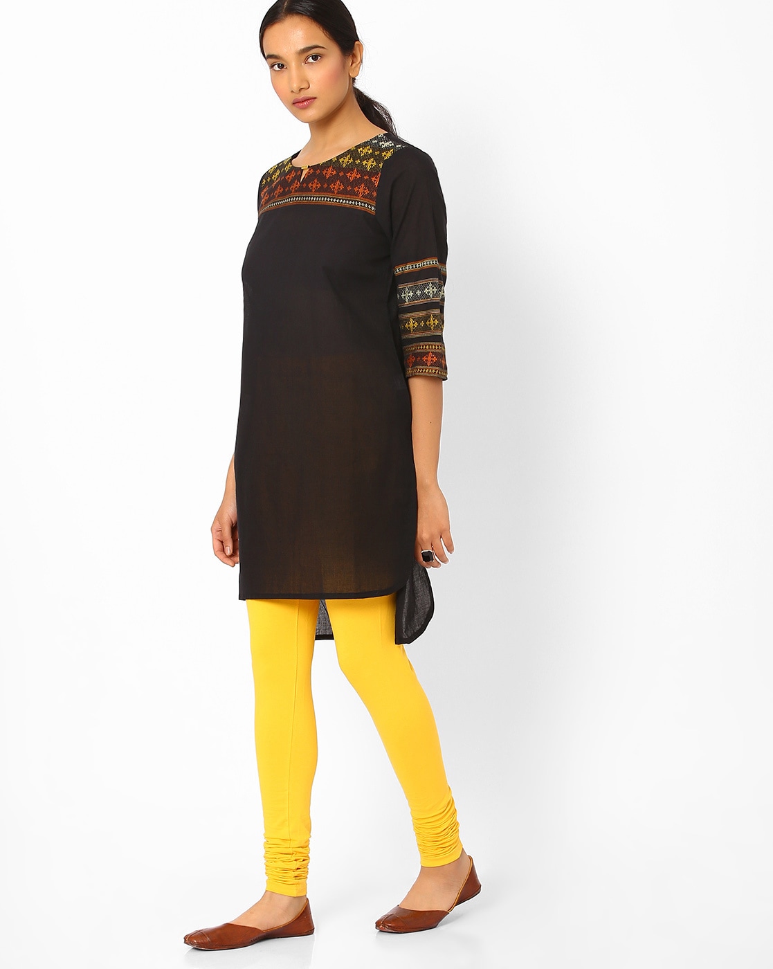 Buy Dollar Missy Rich Gold Color Churidar Legging Online at Low Prices in  India - Paytmmall.com