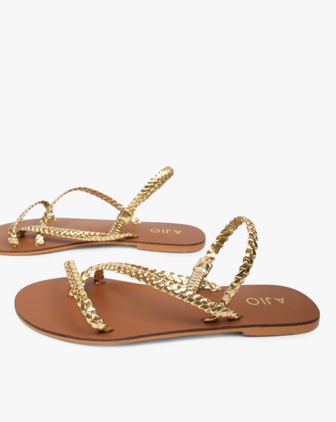 Buy Green Flat Sandals for Women by PAJIKA Online | Ajio.com