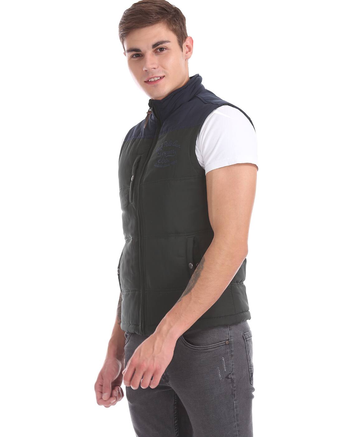 half sleeve black jacket