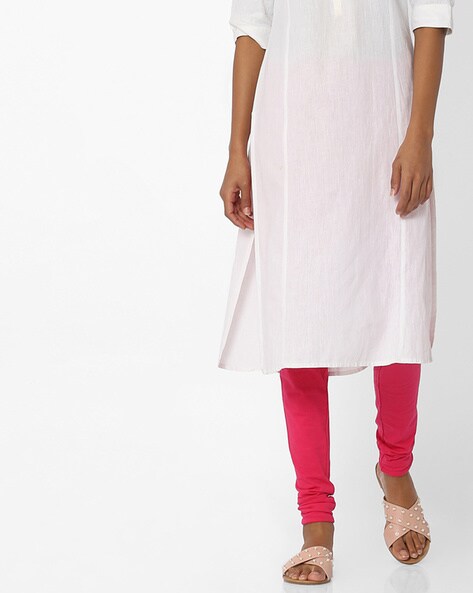 Cotton Churidar Leggings with Elasticated Waistband Price in India