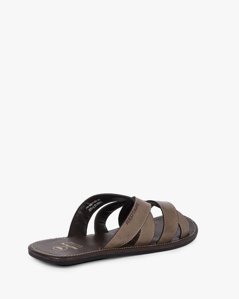 Buy Red Tape Men Brown Leather Sandals - Sandals for Men 1409646 | Myntra