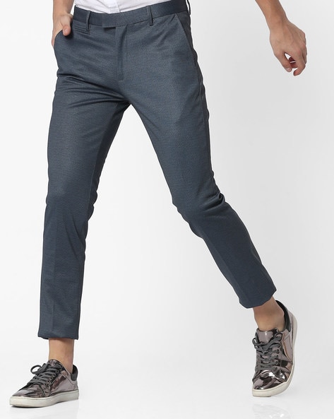 Buy Grey Trousers & Pants for Men by MONTE BIANCO Online | Ajio.com