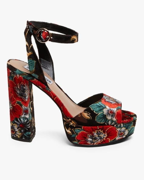 Buy Multicoloured Heeled Sandals for Women by STEVE MADDEN Online