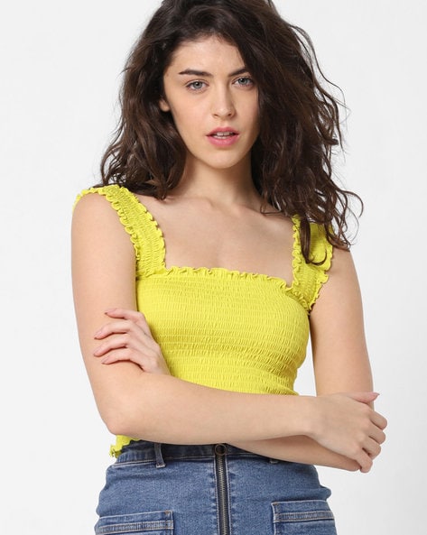 Buy Yellow Tops for Women by ONLY Online