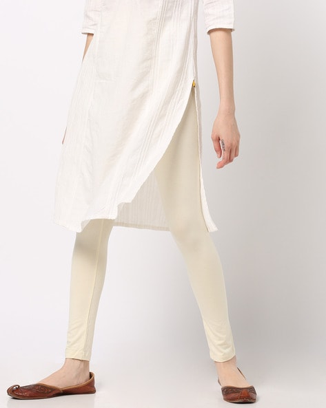 Buy Off-White Leggings for Women by De Moza Online