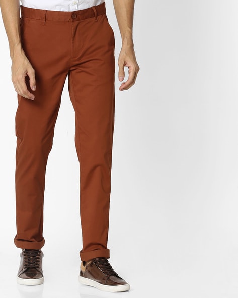 Italian Prato Rust Linen Highland Trousers – StudioSuits