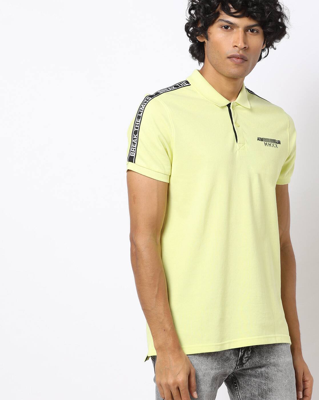 ajio polo t shirts