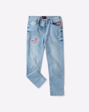 Buy Blue Jeans Jeggings For Girls By Kg Frendz Online Ajio Com