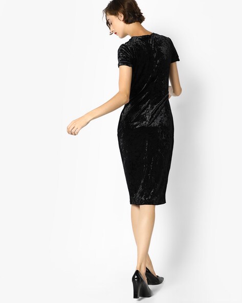 CATO Plus Crushed Velvet Dress | Brazos Mall