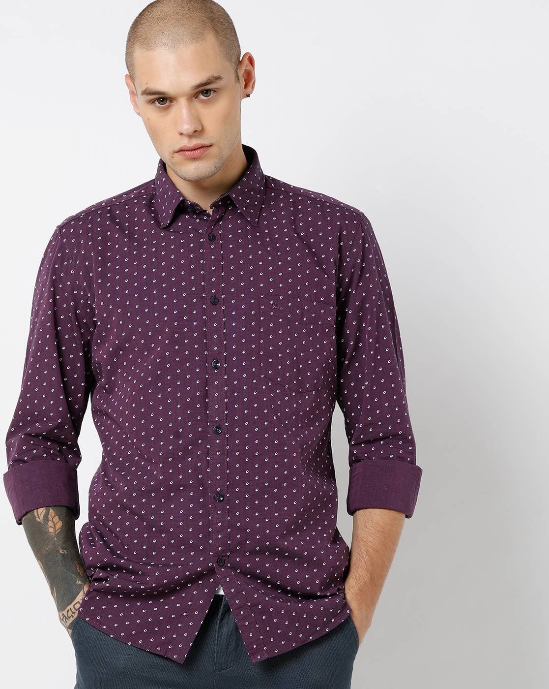 Purple printed shirt Clearance